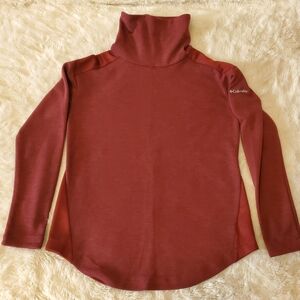 Columbia Women's Burgundy Long Sleeve Turtleneck